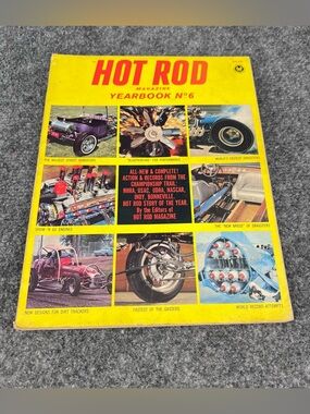 1966 Hot Rod Yearbook #6 Chrysler Hemi 426 Story Nascar Drag Racing Indy NHRA
